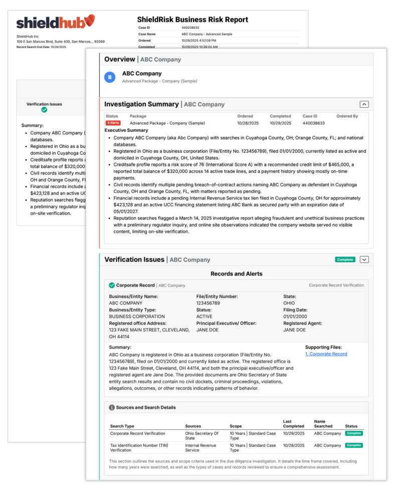 Shield Report Proactive Due Diligence Reveals the Risk Below the Surface